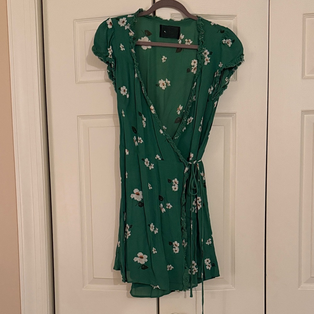 Reformation Floral Wrap Dress